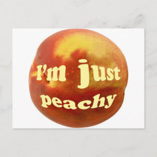 Jag är bara peachy vykort