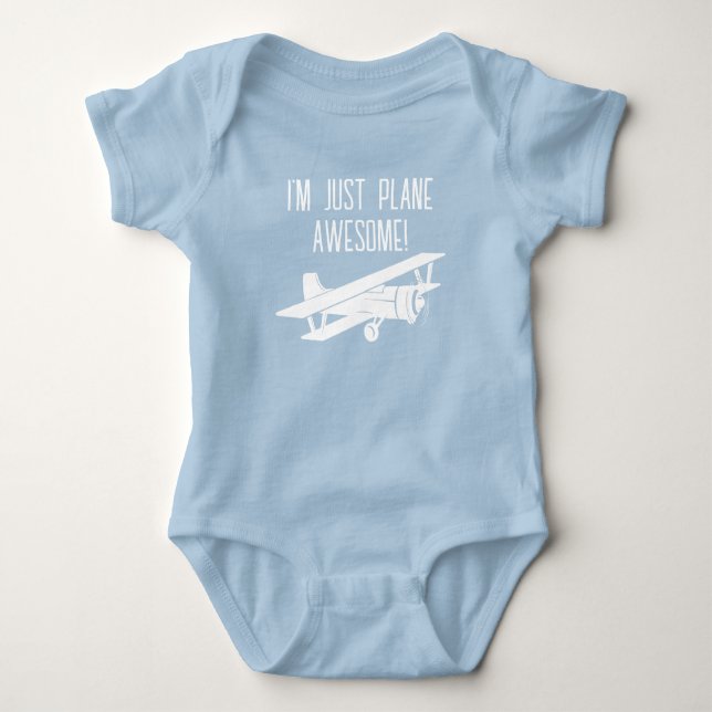 Jag är bara Plane Awesome,Rollig Aviation T Shirt (Framsida)