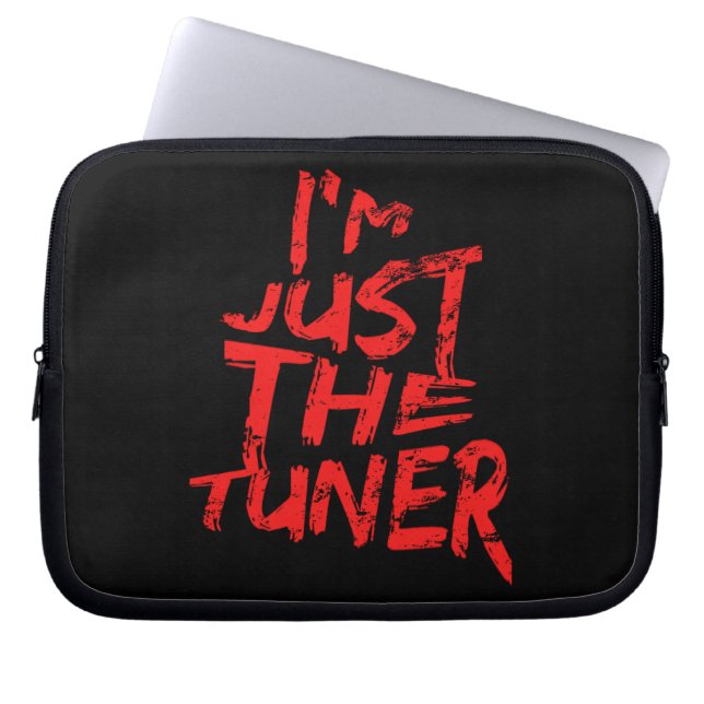 Jag Är Bara Tunern Funny Car Tuner Racing Laptop Fodral (Framsidan)