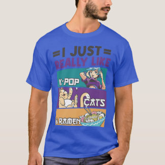 Jag är bara Verkligen som K-pop och Ramen 228 T Shirt