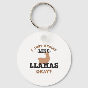 Jag är bara Verkligen som Llamas Funny Quote Keych Nyckelring