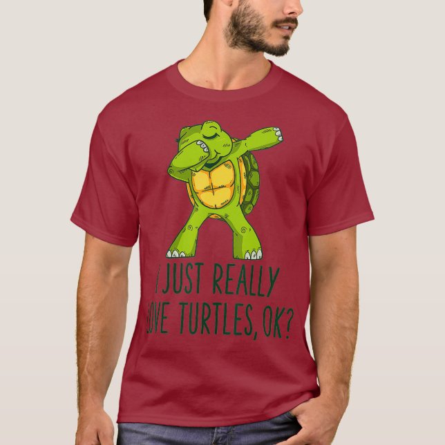 Jag är bara Verkligen som Turtles Shirt Turtle Äls T (Framsida)