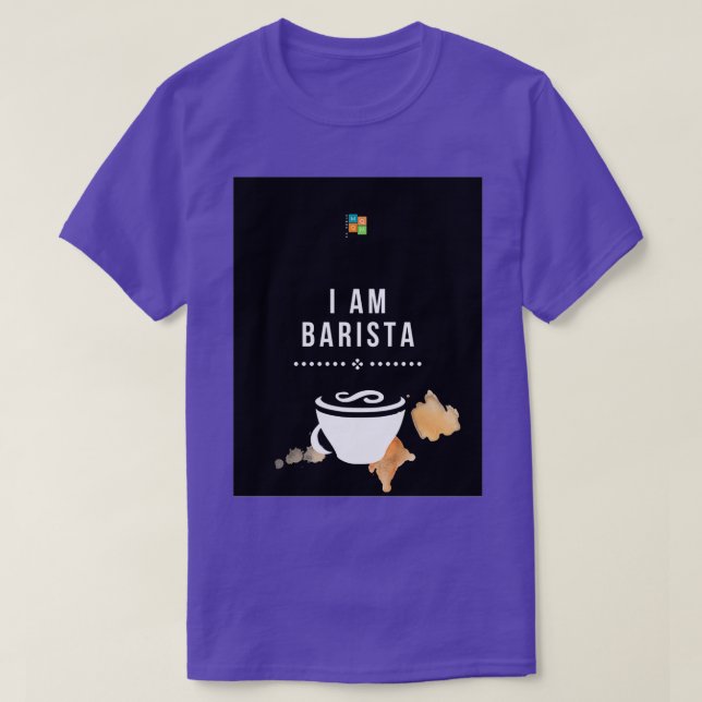 JAG ÄR BARISTA T SHIRT (Design framsida)