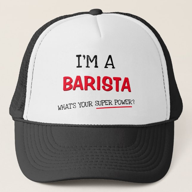 Jag är Barista, vad är din toppen? Keps (Framsida)