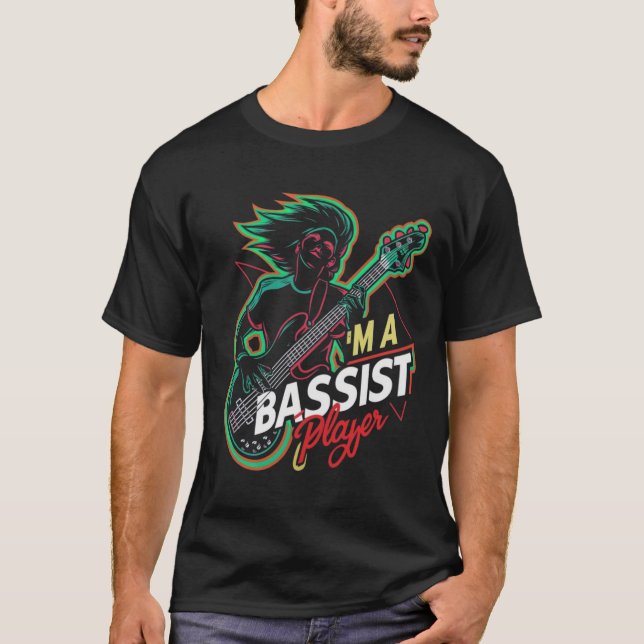 Jag är bassist-spelare t shirt (Framsida)