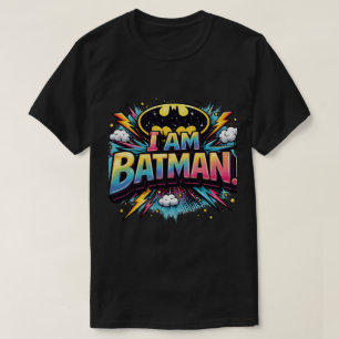 Jag Är Batman Ikonisk Mörk Riddare Superhjälte T Shirt