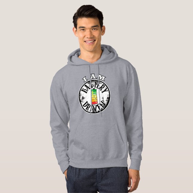 Jag är batteridriven hodie hoodie (Hel framsida)