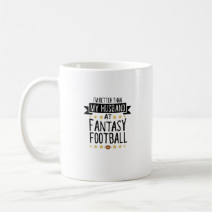 Jag är bättre än Make på Fantasy Football Wom Kaffemugg
