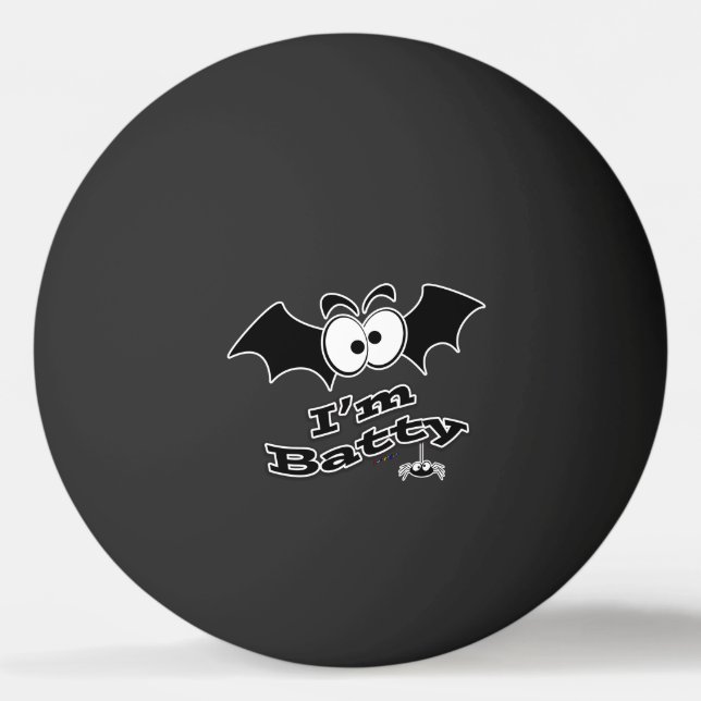Jag är Batty Galna Ögon Pingisboll (Framsidan)