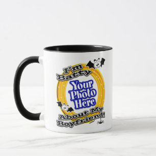 Jag är batty om min Boykompis Photo White Mugg