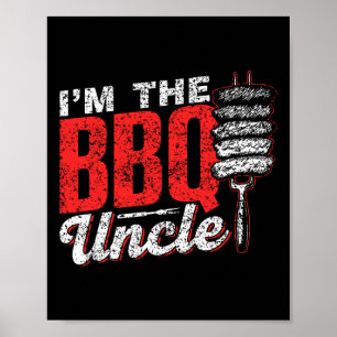 Jag är Bbq farbror Kött Barbecue Grill Bbq Poster