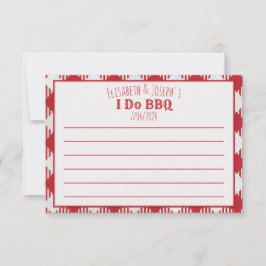 Jag är BBQ Party Blank Activity, Response & Adress Anteckningskort