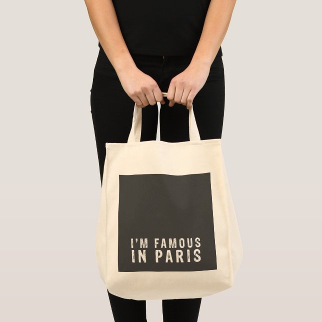 Jag är berömd i Paris Tygkasse (Framsida (produkt))