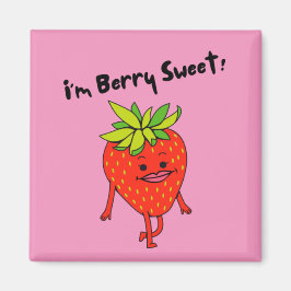 Jag är Berry Sweet! - Funny Fruit Pun Magnet