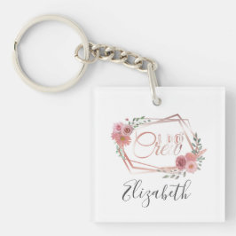 Jag är besättningsmedlem Blommigt Rosa Rosa Flowe