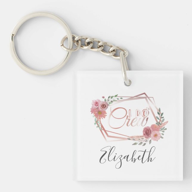 Jag är besättningsmedlem Blommigt Rosa  Rosa Flowe (Framsidan)