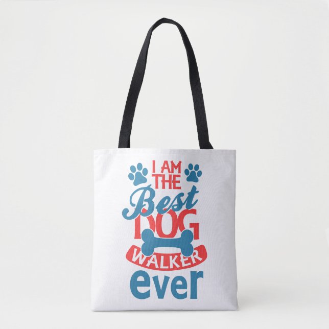 Jag är "Best Dog Walker" nånsin sommar Tygkasse (Framsida)