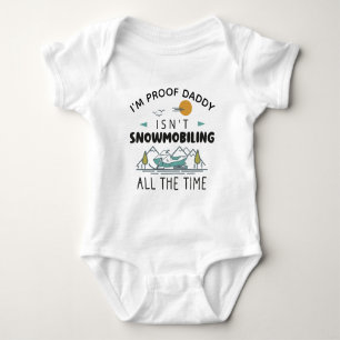 Jag är bevis på att pappa inte åker snöskoter hela t shirt