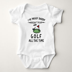 Jag är beviset på att pappa inte spelar golf hela t shirt
