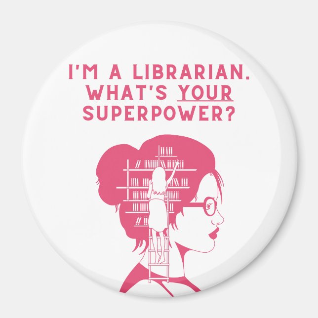 Jag är bibliotekarie - Magnet (Framsidan)