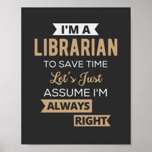 Jag är bibliotekarie poster