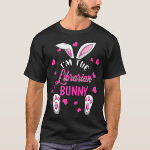 Jag är bibliotekarstugan Glad påsk, bibliotekarier T Shirt
