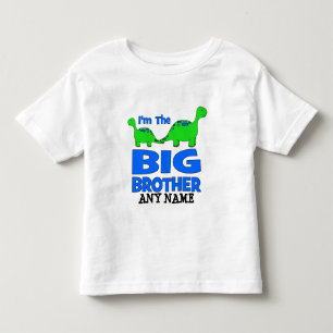Jag är BIG Brother! Anpassningsbar Dinosaur-design T-shirt