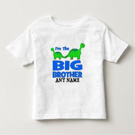 Jag är BIG Brother! Anpassningsbar Dinosaur-design T Shirt