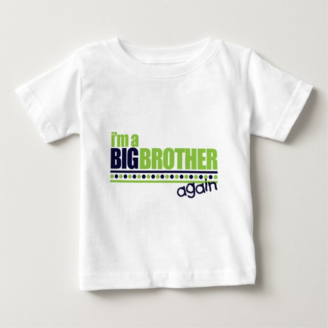 Jag är Big Brother igen Blue/Grönt T-shirt (Framsida)