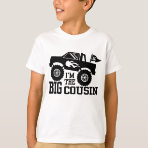 Jag är Big Cousin Monster Lastbil T Shirt