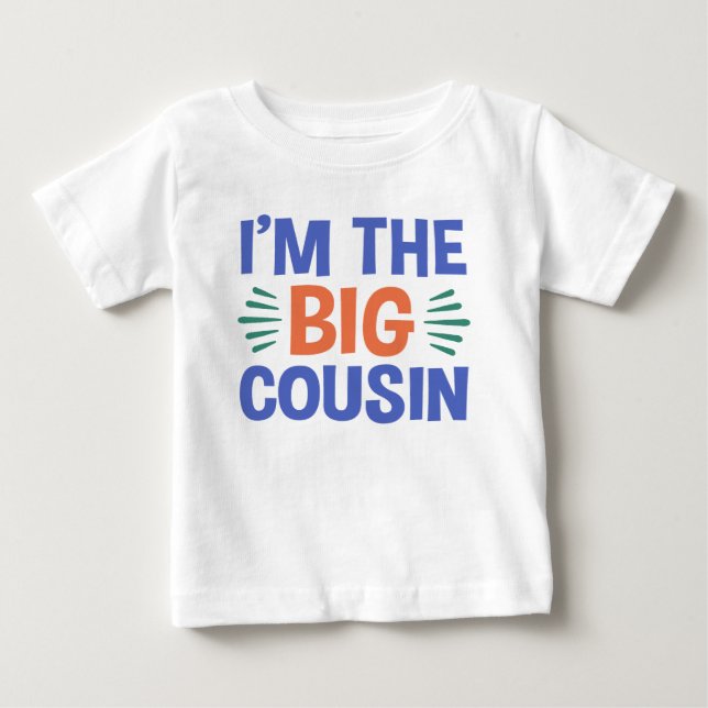 Jag är Big Cousin Tee Shirt (Framsida)