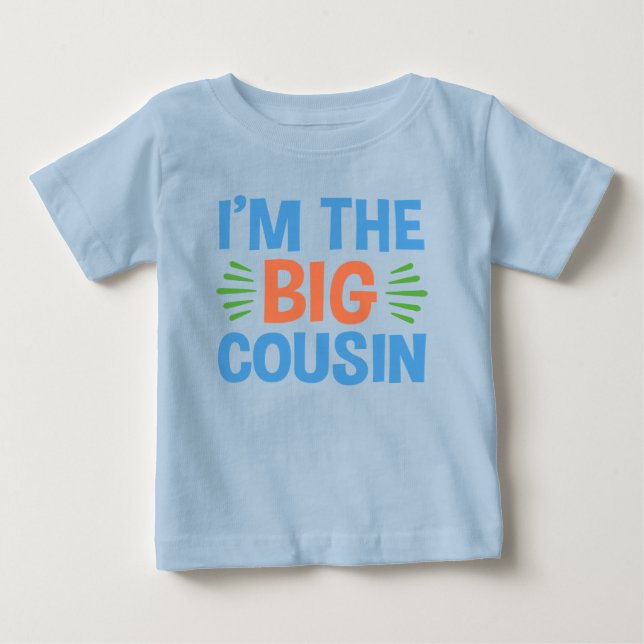 Jag är Big Cousin Tee Shirt (Framsida)