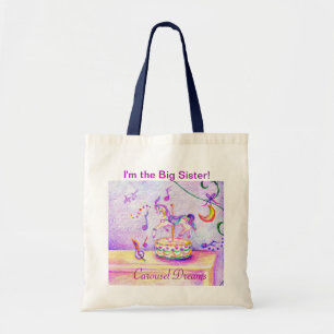Jag är Big Sister, Carousel Dreams Budget Tote Tygkasse