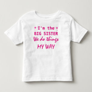 Jag är Big Sister Småbarn T-shirt