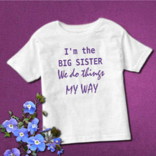 Jag är Big Sister Småbarn T-shirt