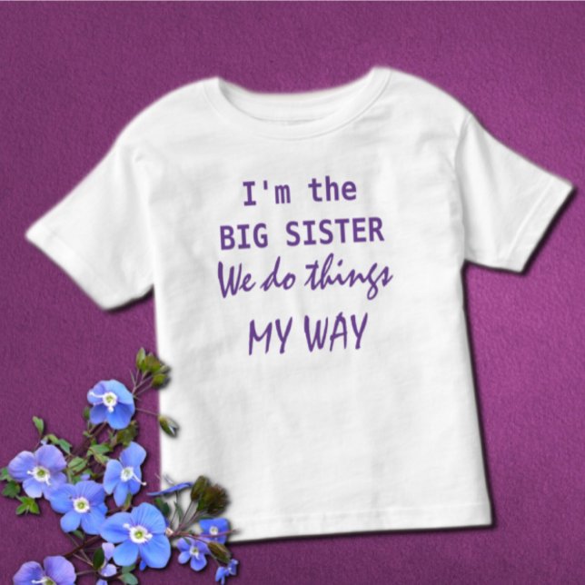 Jag är Big Sister Småbarn T-shirt (Skapare uppladdad)
