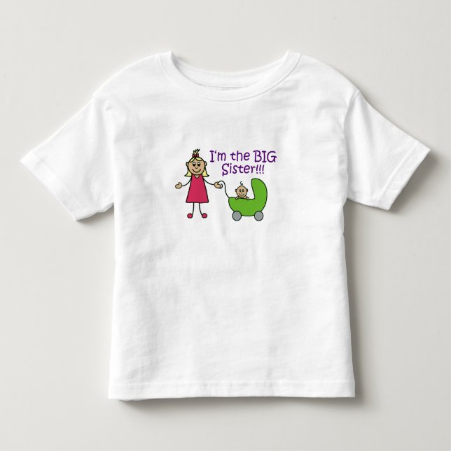 Jag är BIG Sister T-Shirt (Framsida)