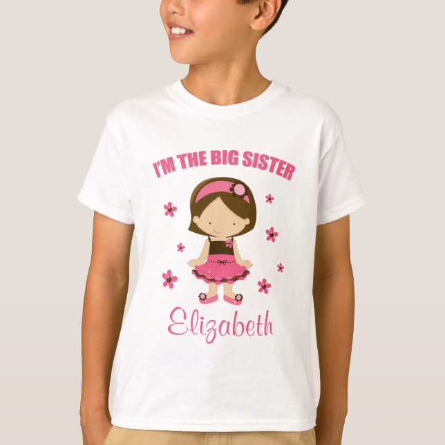 Jag är Big Sister Tee Shirt (Framsida)