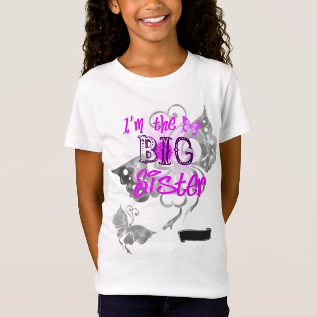 Jag är Big Sister Tee Shirt (Framsida)