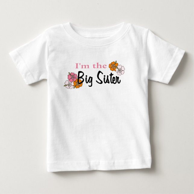 Jag är Big Sister Tee Shirt (Framsida)