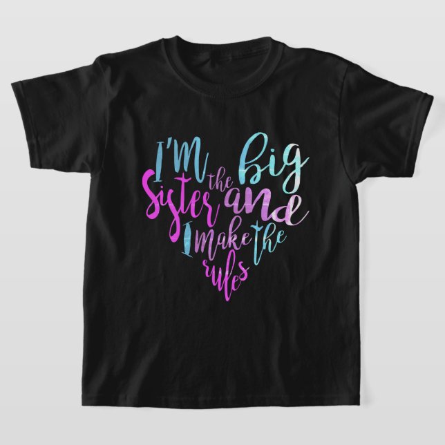Jag är Big Sister Youth T-Shirt (Laydown)