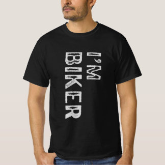 Jag är Biker av motorcykelförare i fetstil T Shirt