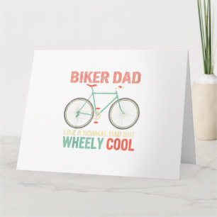Jag är Biker Pappa Faders Dag Wheely Cooler cykel Kort
