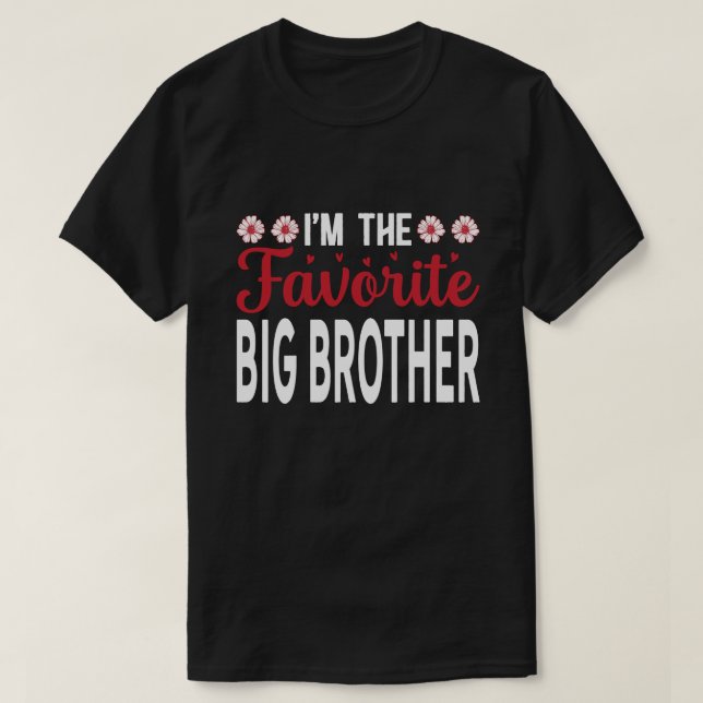 Jag är bioges BROTHER Fars dag T Shirt (Design framsida)