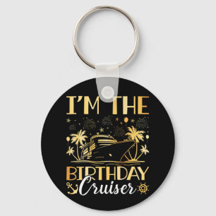Jag är Birthday Cruiser Semester Cirkel Nyckelring