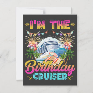Jag är Birthday Cruiser Semester Vykort