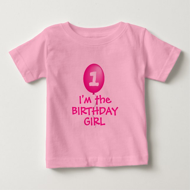 Jag är BIRTHDAY GIRL-skjortan Tee (Framsida)