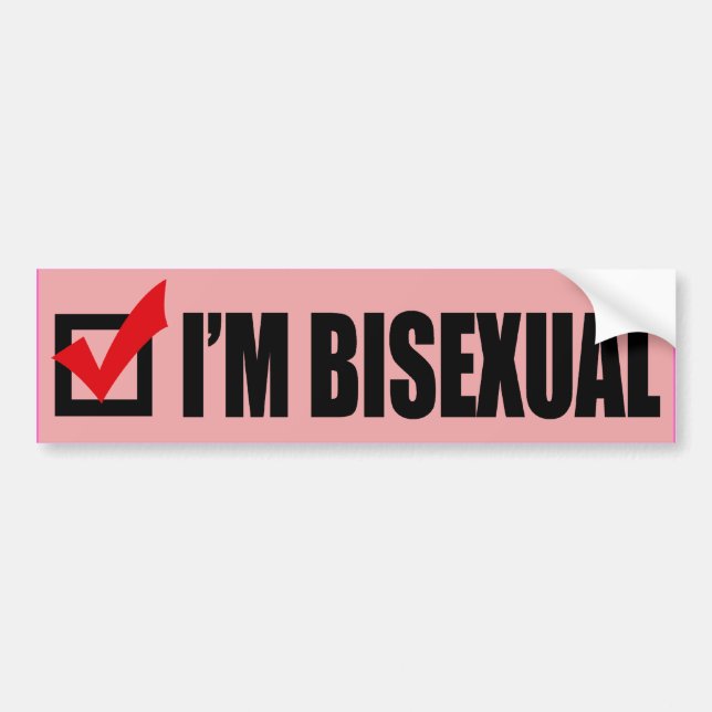 JAG ÄR BISEXUELL - (2).png Bildekal (Framsidan)