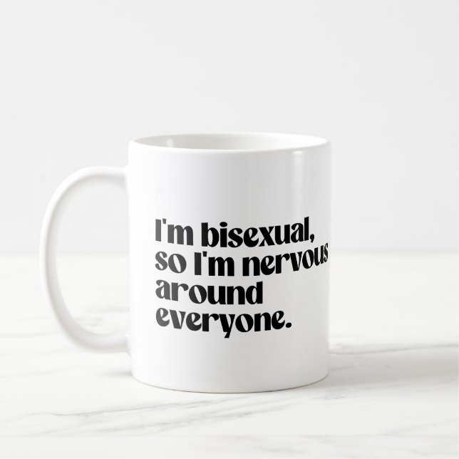 Jag är bisexuell och nervös runt alla kaffemugg (Vänster)