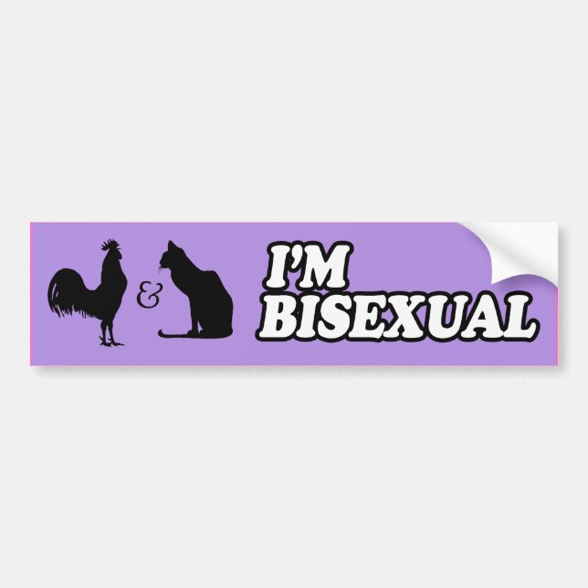 JAG ÄR BISEXUELL -.png Bildekal (Framsidan)